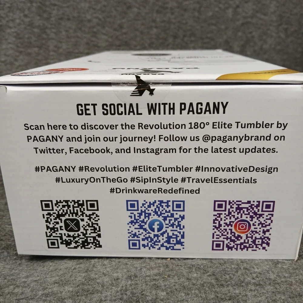 PAGANY Tumbler 40oz Revolution 180 Elite Cosmic Charcoal NEW